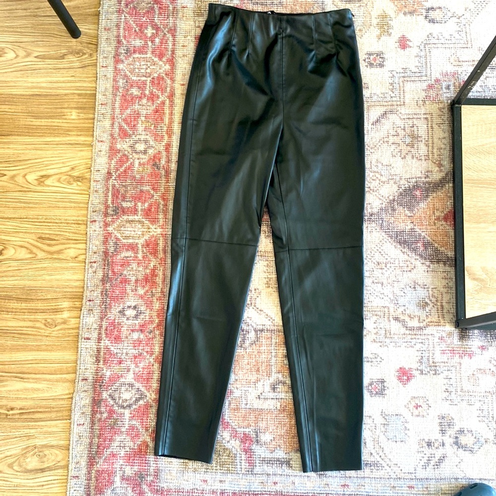 Zara faux leather leggings